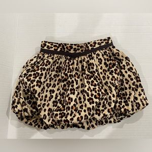 Baby Gap toddler girl leopard corduroy bubble hem skirt size 2 years